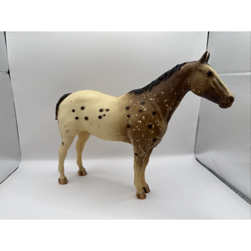 Breyer Traditional Appaloosa Model Horse Spotted Brown and White 12x9 Inch 1970s